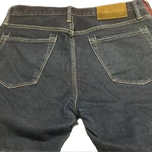 Todd Snyder Men’s High-Rise Slim Stretch Jeans Dark Indigo 31x30